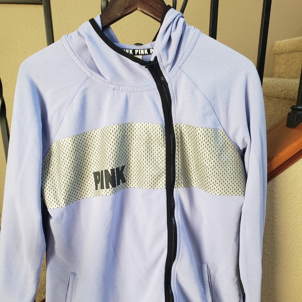 Pink zip up hoodie
